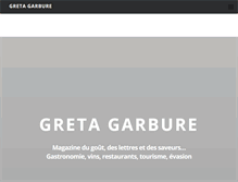 Tablet Screenshot of gretagarbure.com